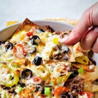 Baked Italian Nachos
