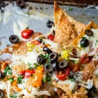 Baked Italian Nachos