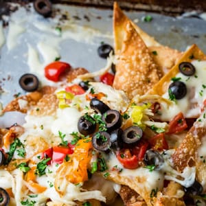 Baked Italian Nachos