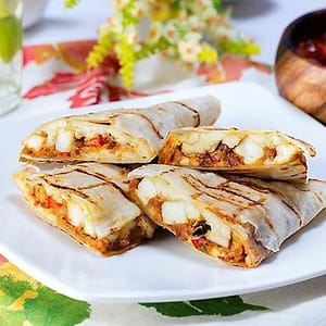 Grilled Cottage Cheese Wrap