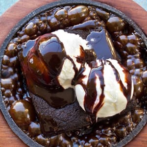 Sizzling Brownie with Ice Cream